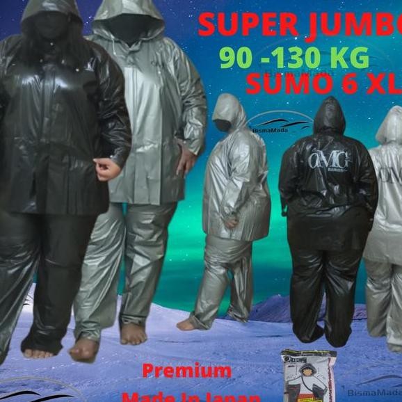 Jas Hujan Mantel Ukuran 6Xl 6 Xl Jumbo Besar 90 140 Kg Gemuk