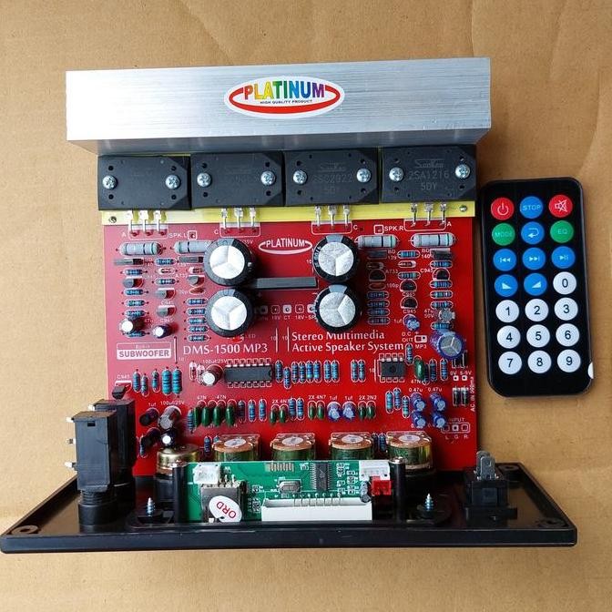 ( DMS 1500 MP3 ) KIT SPEAKER AKTIF SANKEN MP3 PLATINUM KIT PCB SPEKER AUDIO SOUND SISTEM STEREO WATT