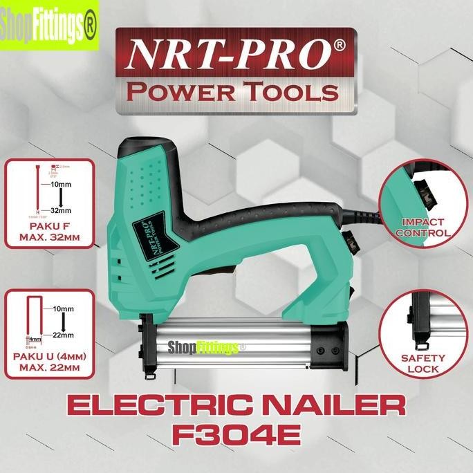 

Mesin Staples Paku Tembak Listrik 2 In 1 Electric Nailer Gun Tacker Co