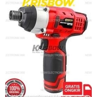 Krisbow Obeng Ketok Listrik 12V Cordless Impact Screwdriver 10085872 Co