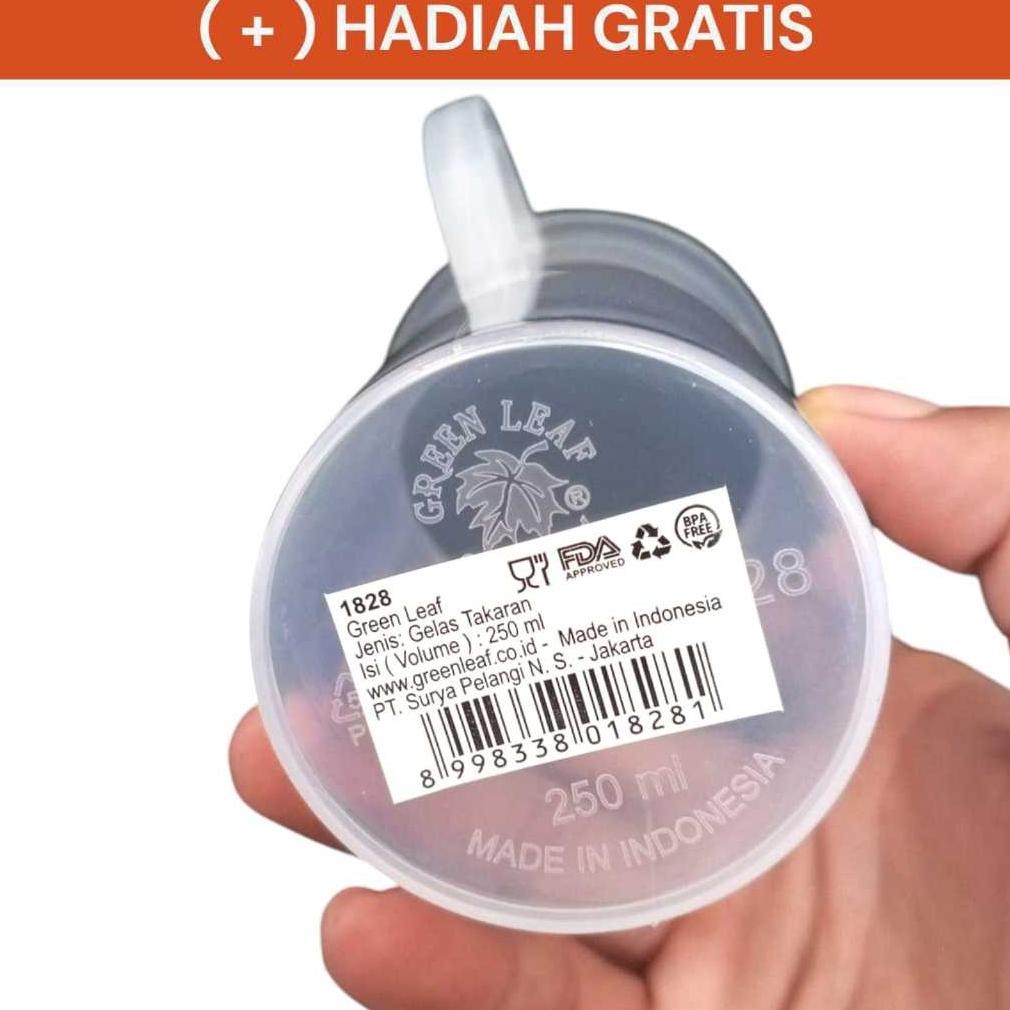 Bisa Cod Gelas Takar 250 Ml Green Leaf / Gelas Takar ||