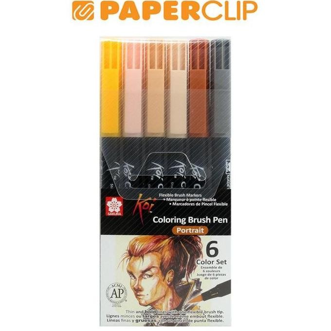 

COLORING PEN BRUSH SAKURA KOI POTRAIT SET XBR-6C