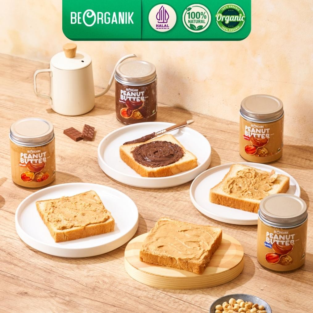 

Beorganik HONEY Peanut Butter / Selai Kacang Organik Tanpa Gula Bebas Gluten Vegan Halal 280gr