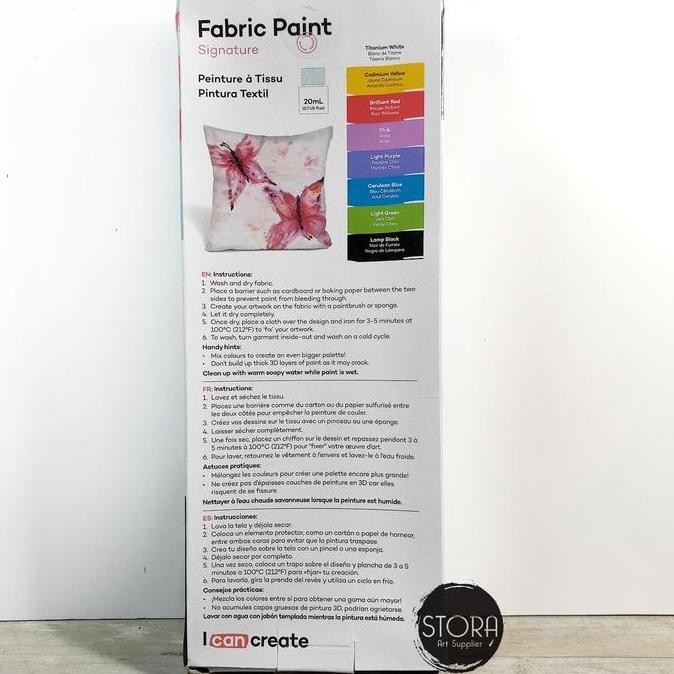 

Mont Marte Fabric Paint 8 Warna / Cat Khusus Kain