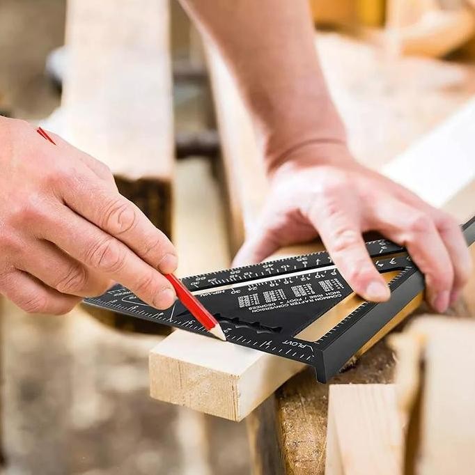 

Penggaris Siku Segitiga Mistar Ruler Aluminium Speed Square