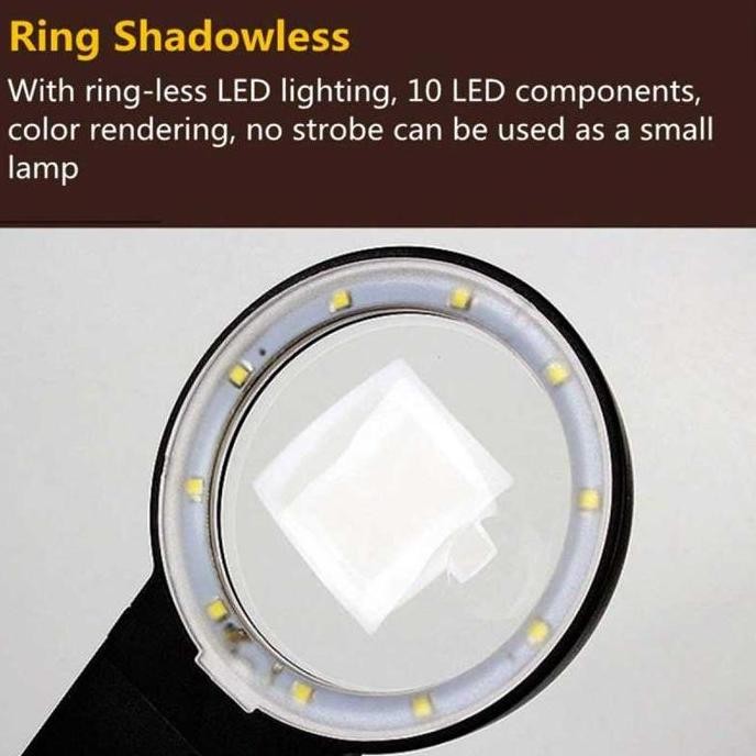 

Pegangan Solder Dengan Kaca Pembesar Led Welding Magnifier 3X/4.5X/25X - Th-7026