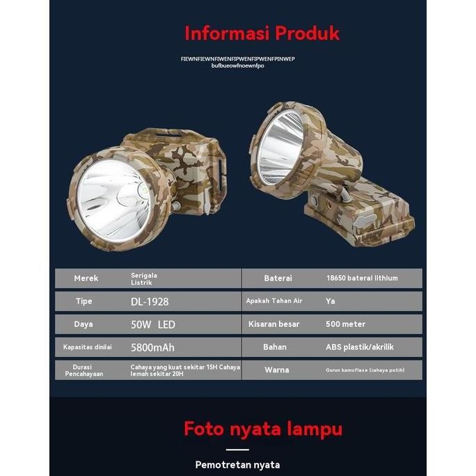 Senter Kepala Dony Ms-309 So Big / Dony Senter Kepala Ms309 / Senter Kepala Super Terang Tahan Air /