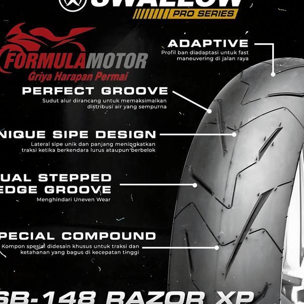 909014 Ban Swallow Razor Xp Ring 14 Tubeless Soft Compound