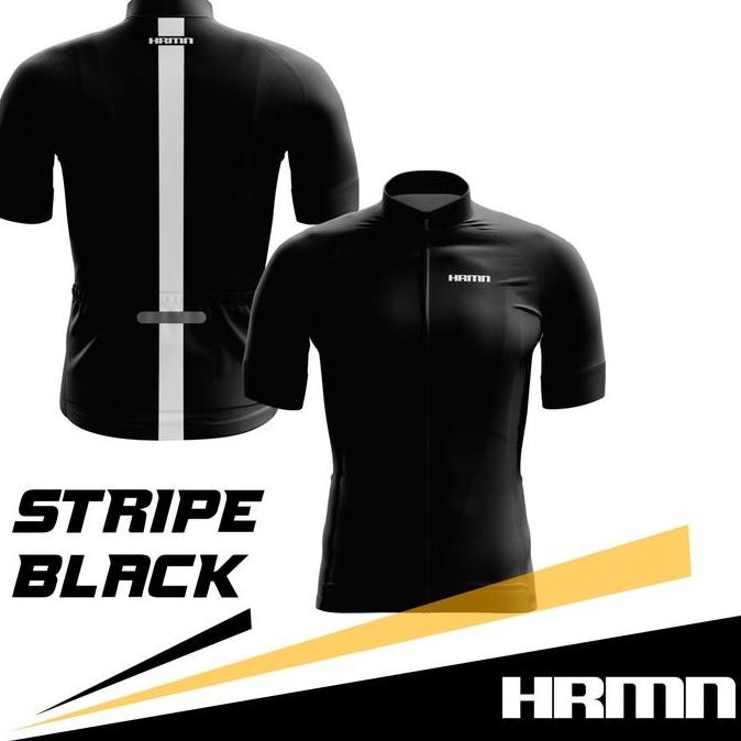 Jersey Road Bike / Jersey Roadbike - HRMN Stripe Black