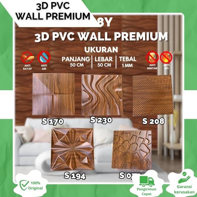 3D PVC WALLPANEL/WALLPAPER PANEL DINDING/WALLPAPER 3D