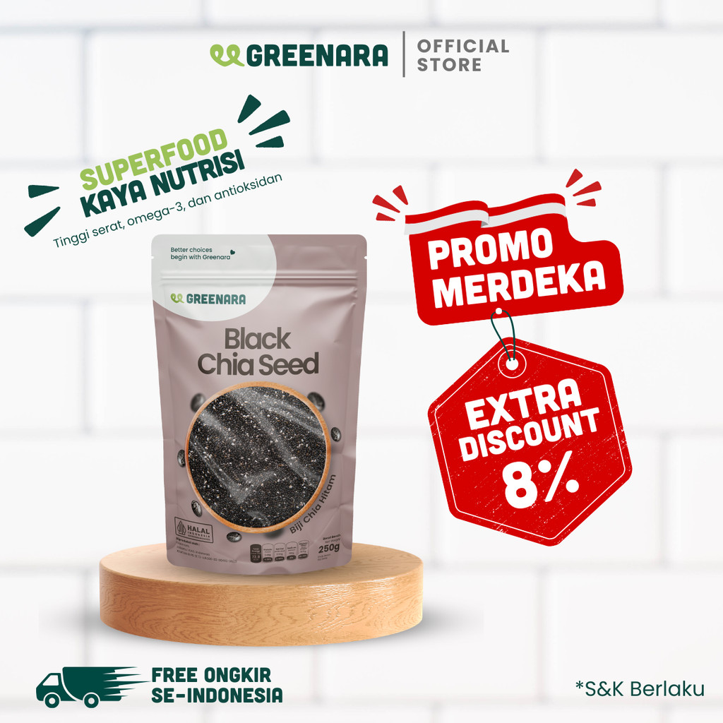

Greenara Black Chia Seed 250gr / Biji Chia Seed Hitam