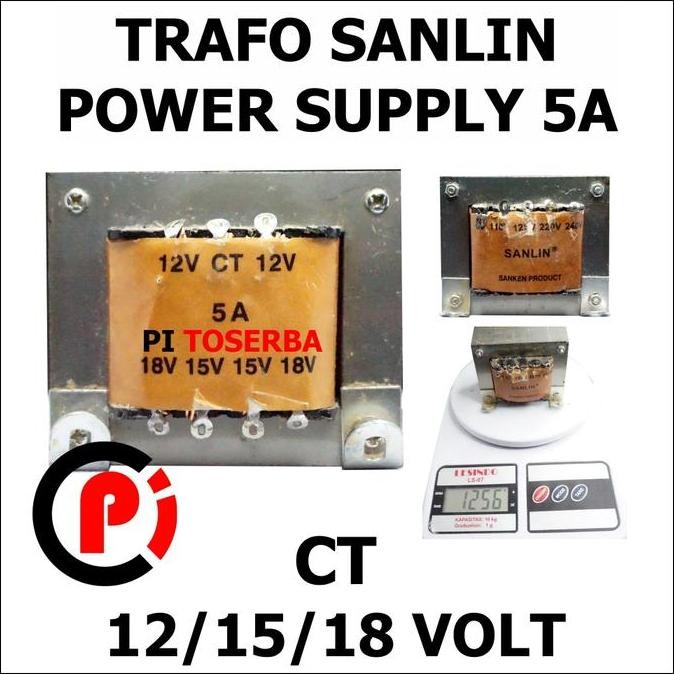 SANLIN Trafo 5A CT 18V Transformator Power Supply Step Down 18 Volt