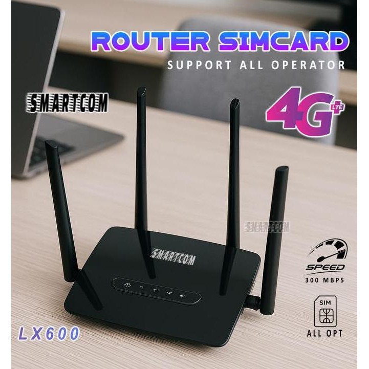 Terbaru Smartcom - Router Modem Wireless 4G Lte Wifi Hte Cpe C300 Lx-600 150Mbps