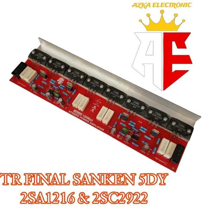 KIT POWER AMPLIFIER SANKEN STEREO 1200W PLUS TRANSISTOR SANKEN AE-55 ORIGINAL DAN TERPERCAYA