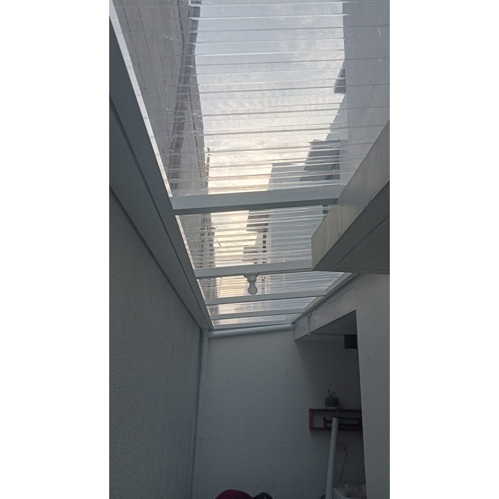 Kanopi solartuff transparan / kanopi belakang rumah