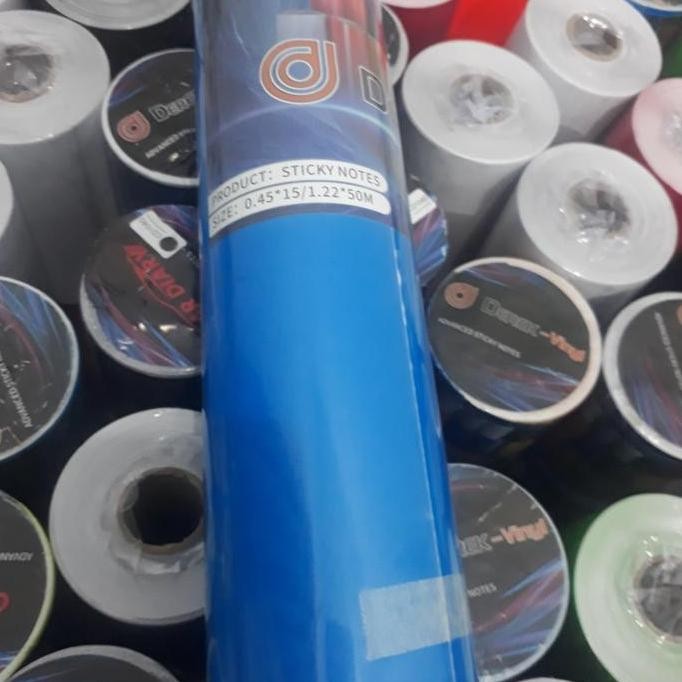 

DR222>> Stiker warna biru doff 1 roll isi 15 meter