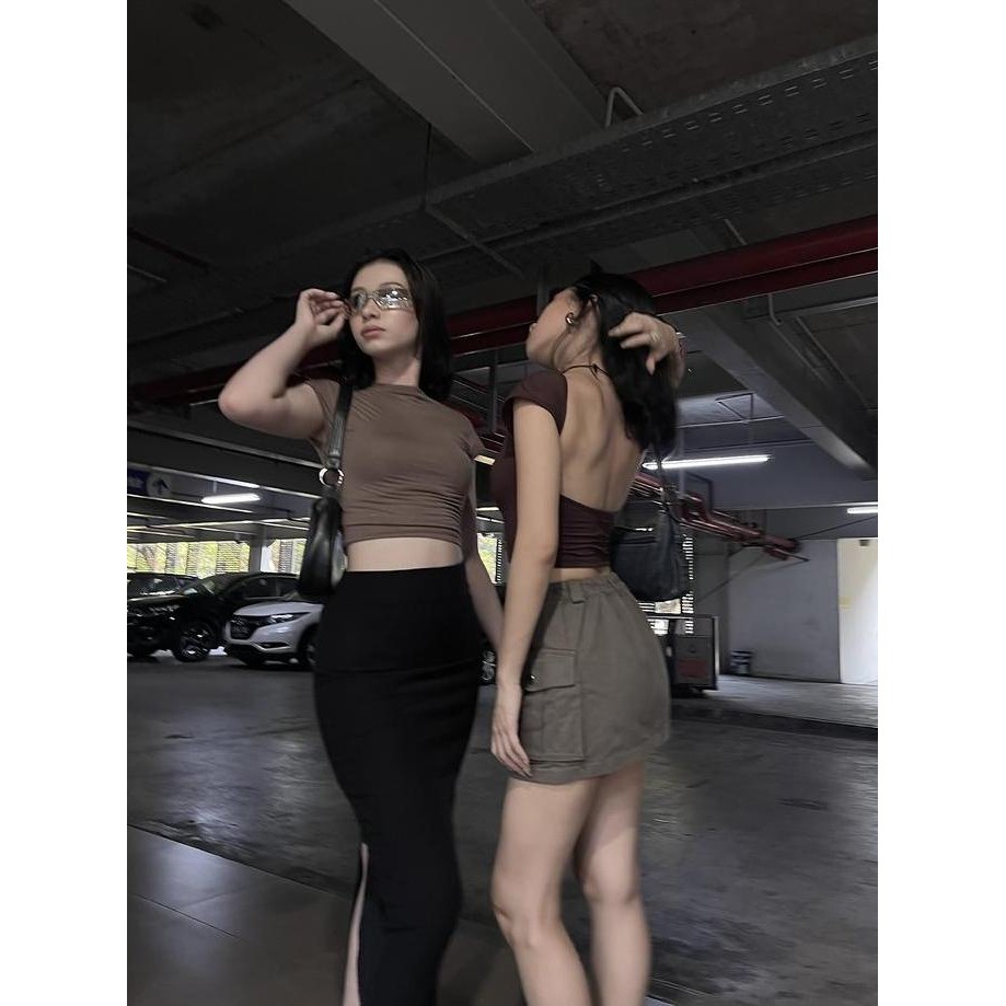 WEAR SAREY / IRIS TOP / Backless Top / y2k outfit / atasan wanita / Wear Sarey Nyaman Rayon bs