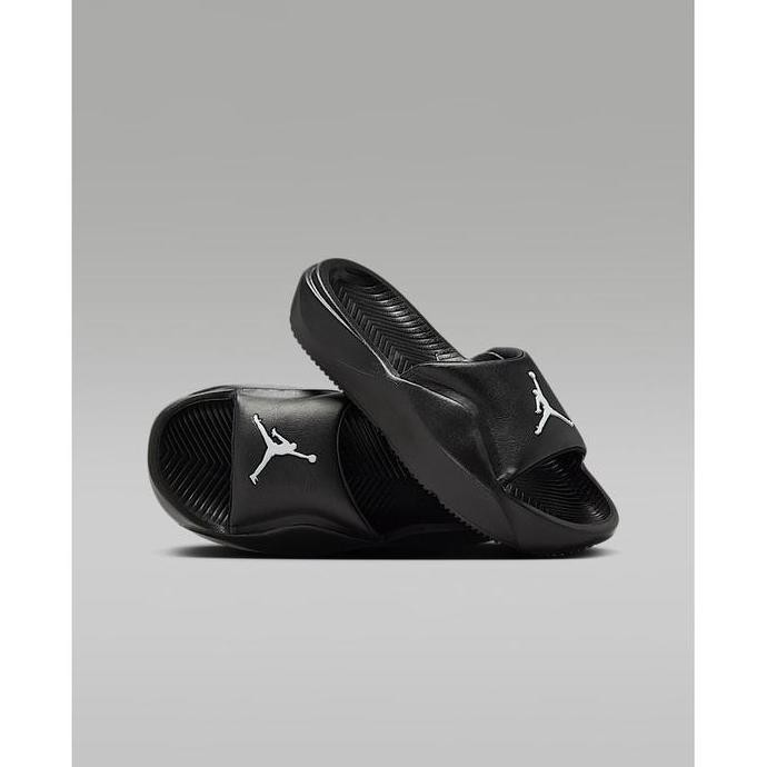 Promo Sandal Anak Air Jordan Franchise Gs 'Black White' 100% Original Hf4490 001