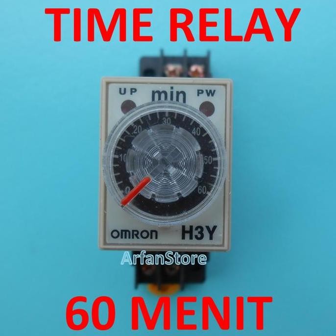 Promo Tdr 60 Menit Time Delay Relay Timer Penunda Waktu Ac 220V H3Y-2 Omron