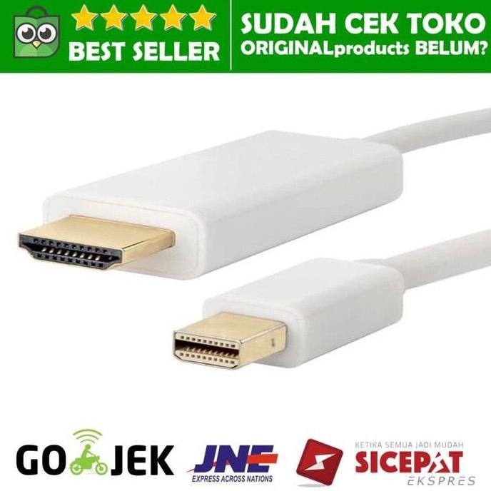 Promo Cable Mini Display Port Kabel To Hdmi Cowok Hd Tv 1.8M Macbook Pro Air