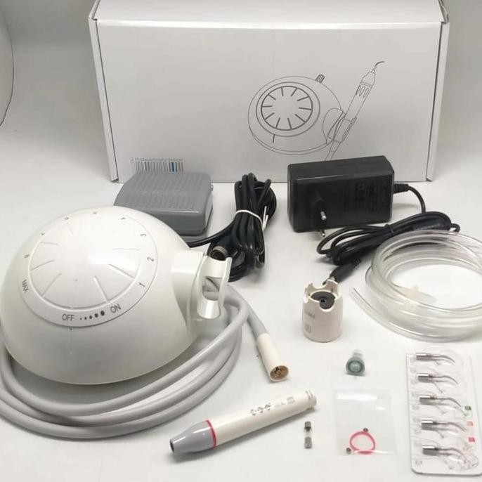 Skaler Led Dental Scaler Pembersih Karang Gigi Portable M1 Led Alat Scaling Elektrik Profesional Unt