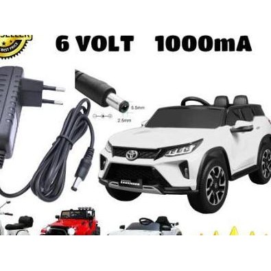 Terlaris Charger Adaptor 6 Volt Mobil Aki Mainan Anak Motor Aki Anak Vespa