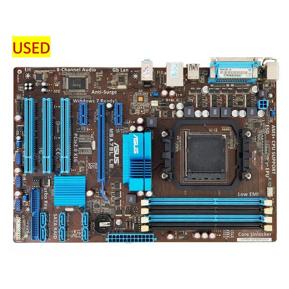 Asus M5A78L Le Original Desktop Motherboard Amd 760G Socket Am3+ Ddr3 32G Sata2 Usb2.0 Atx Used