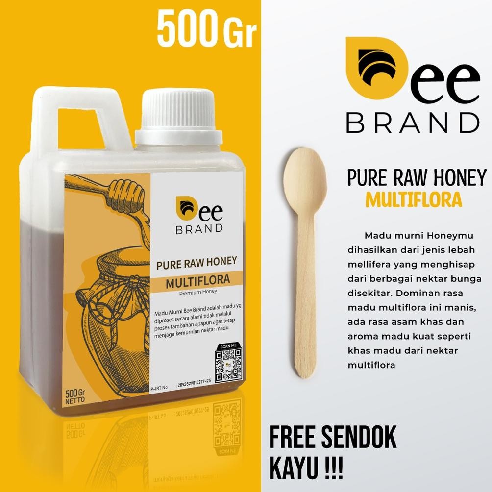 

(Terbaru) [500gr] Madu Cair Asli Multiflora (Terlaris)