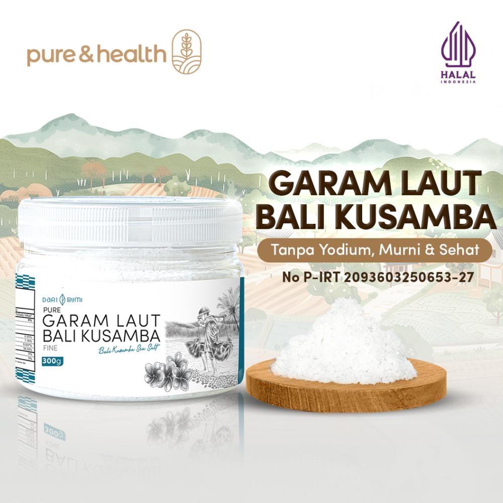 

(Terbaru) Garam Kusamba, Garam Laut Bali Kusamba, Bali Sea Salt Original 300gram - Dari Bumi (Terlaris)