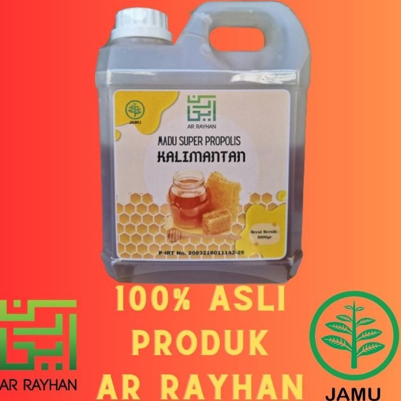 

(Terbaru) Ar-Rayhan Madu Kalimantan plus Propolis dan Bee Pollen 1kg Untuk Kesehatan Tubuh (Terlaris)
