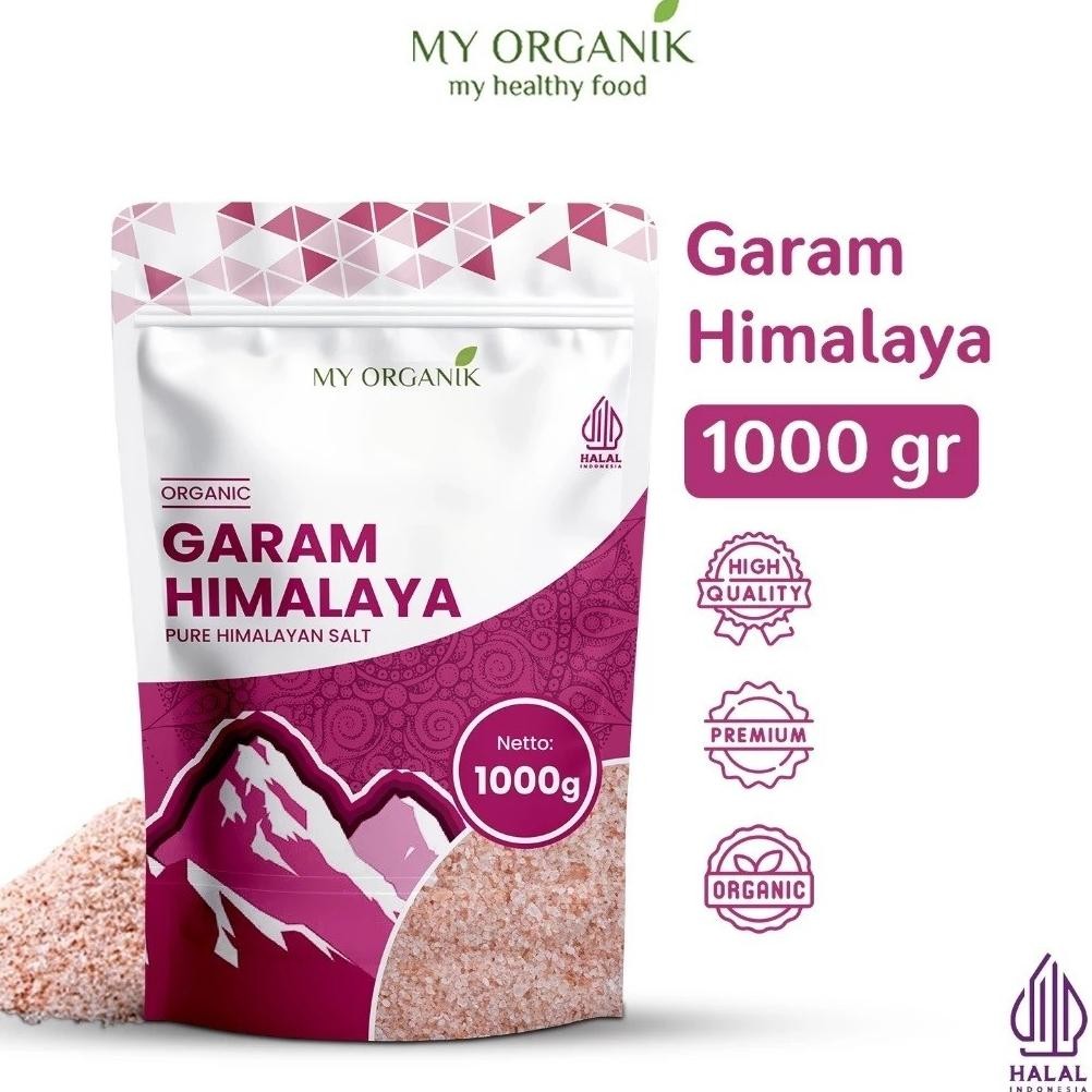 

(Terbaru) My Organik Garam Himalaya Original 1Kg Himalayan Pink Salt Tanpa Campuran Pewarna Murni 1 kilo 1000g (Terlaris)