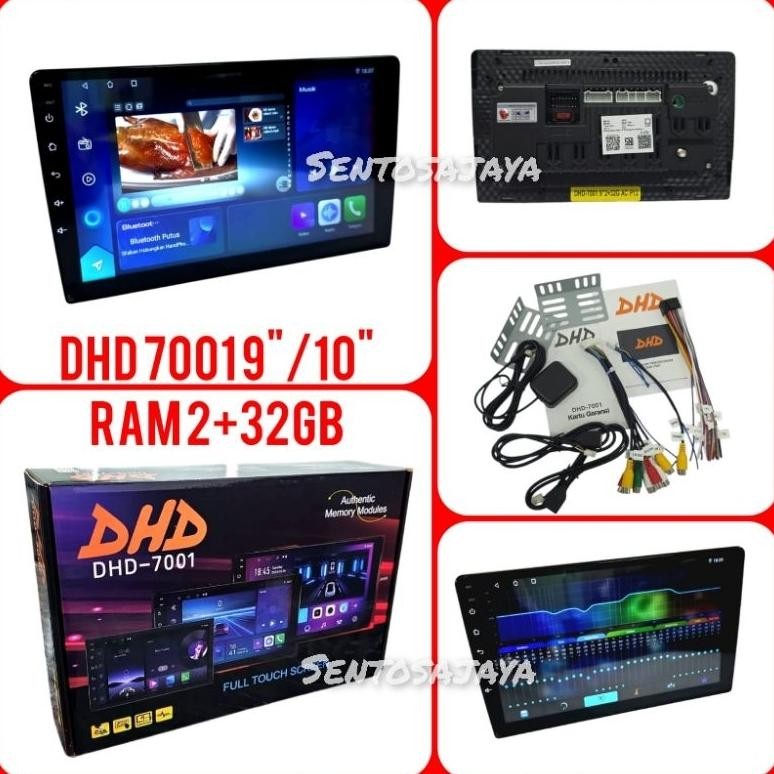 Terlaris Headunit Android 10Inch Dhd-7001 Ram 2+32Gb