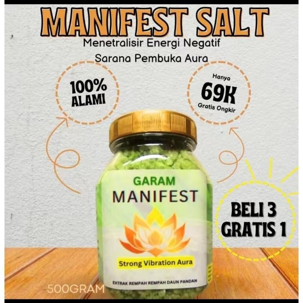 

(Terbaru) Garam Mandi Manifest 500gram (Terlaris)