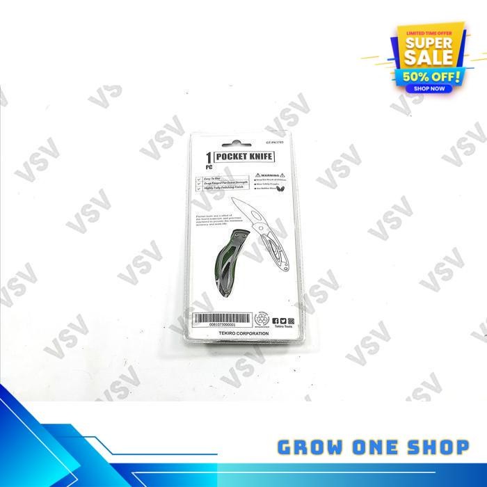 TEKIRO LIPAT POCKET KNIFE 165MM STAINLESS STEEL GT-PK1783 BEST SELLER 