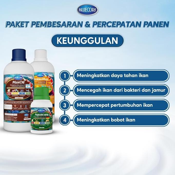 

Bluecore Paket Vitamin Ikan, Bakteri Starter Dan Obat Ikan - Cocok Untuk Semua Jenis Ikan (Ikan Lele, Ikan Nila, Ikan Patin, Ikan Gurame) - Mengurangi Amonia, Perangsang Ikan Dan Menaikan Bakteri