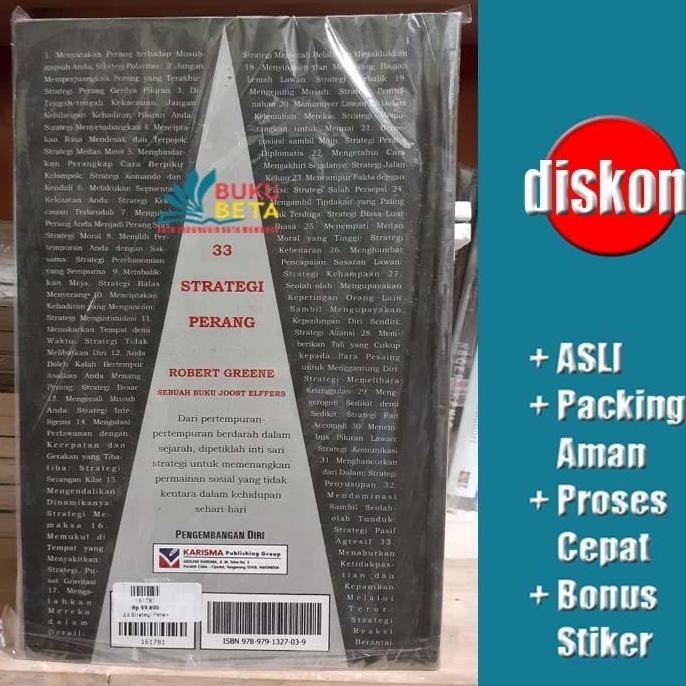 

Buku The 33 Strategies Of War - 33 Strategi Perang - Robert Greene