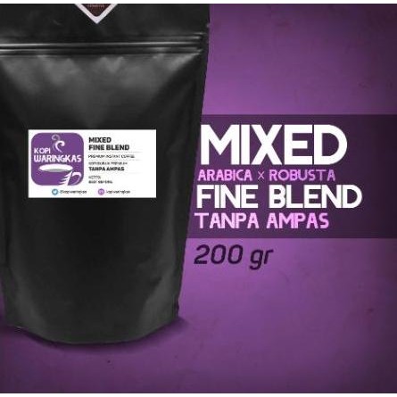 

Promo!! MIXED FINE BLEND 200 gr | Kopi Bubuk Premium Tanpa Ampas