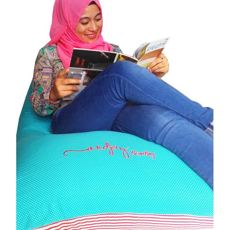 Andjoy Cute Lounge Beanbag Sofa Santai All In