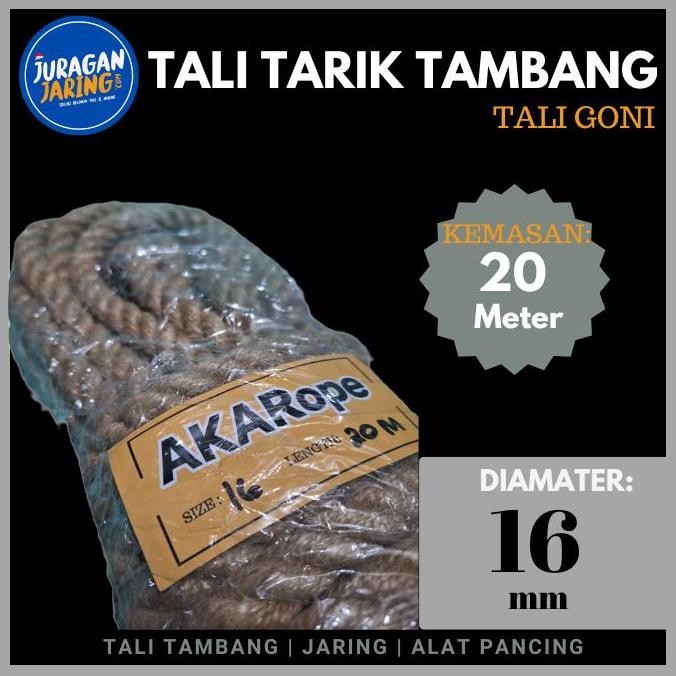 

AKARROPE TALI TAMBANG UKURAN 16 MM UNTUK TARIK TAMBANG TALI GONI PANJANG 20 METER PAS UNTUK TARIK TAMBANG TIDAK SAKIT DI TANGAN ORIGINAL DAN TERPERCAYA