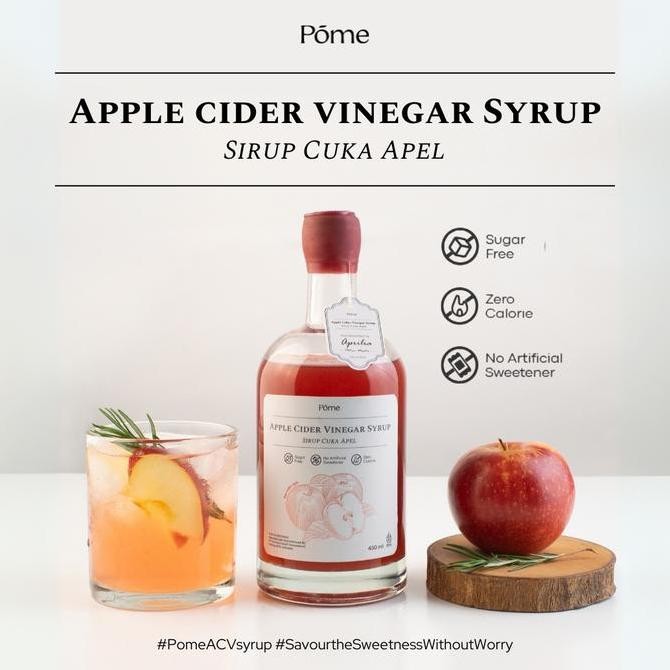 

Pome Apple Cider Vinegar Syrup (ACV Syrup) - Sirup Cuka Apelbebasgula