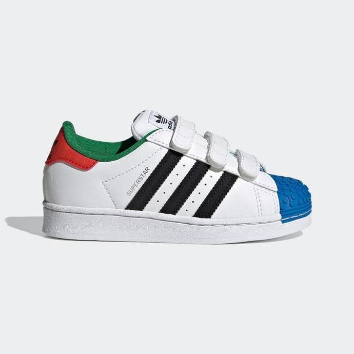 Adidas Superstar Kids X Lego Blue Red Original