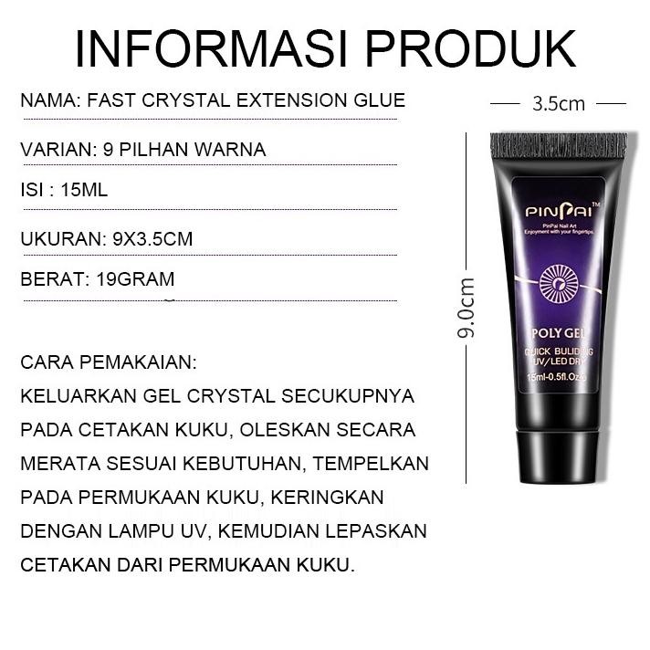 

Best Seller Mydance Polygel Acrylic Gel Nail Extention Dekorasi Nail Art Best Seller