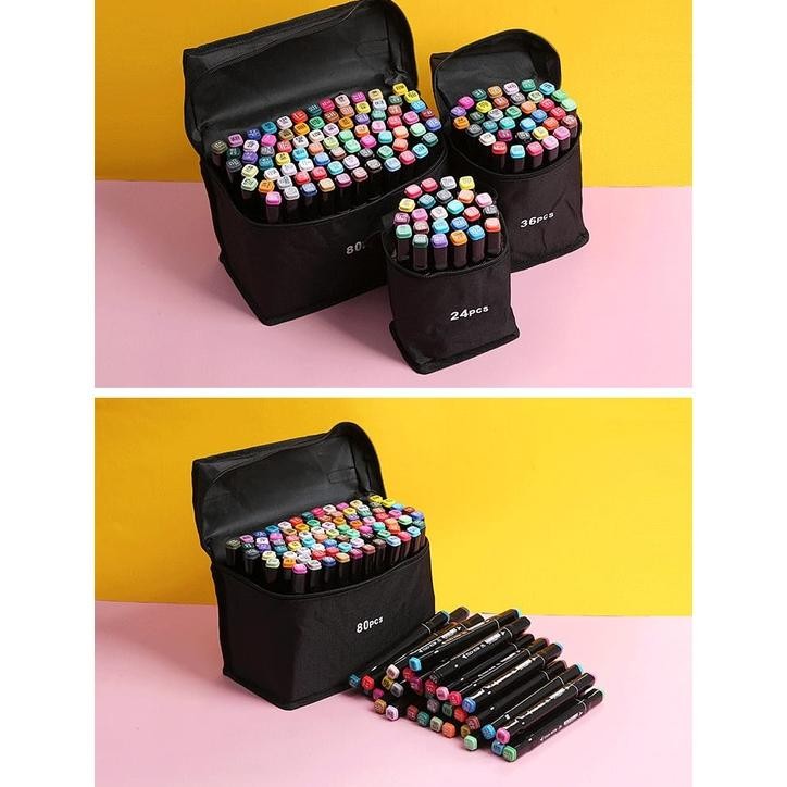 

Ik69 Wd Touchfive 120Pcs Warna Sketsa Spidol Umum General Marker Set Animation Markers / Sketch Twin Market Set Spidol Ik69