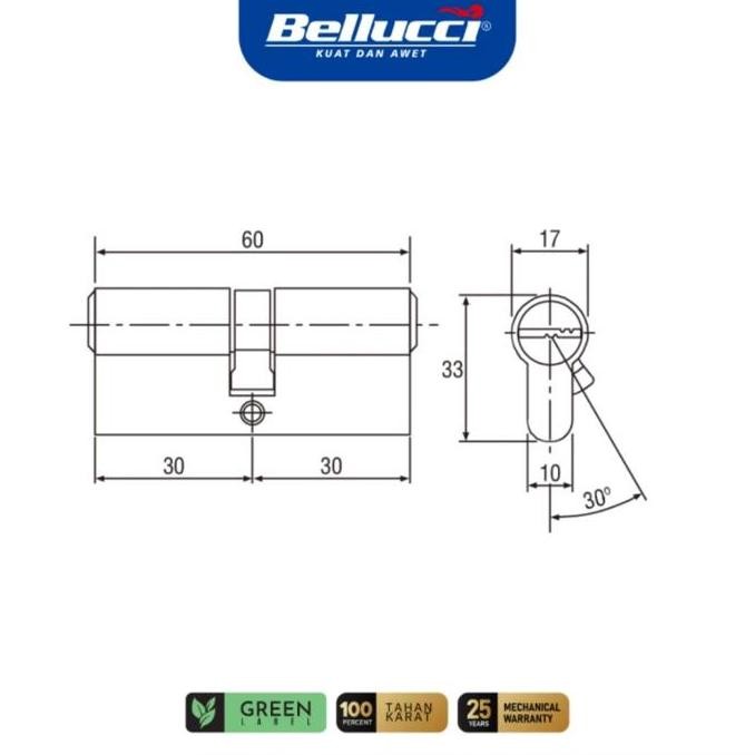 Kunci Pisah Bellucci Black / Gagang Pintu Blc / Handle Rumah (Sorento) Kualitas Terbaik Harga Termur