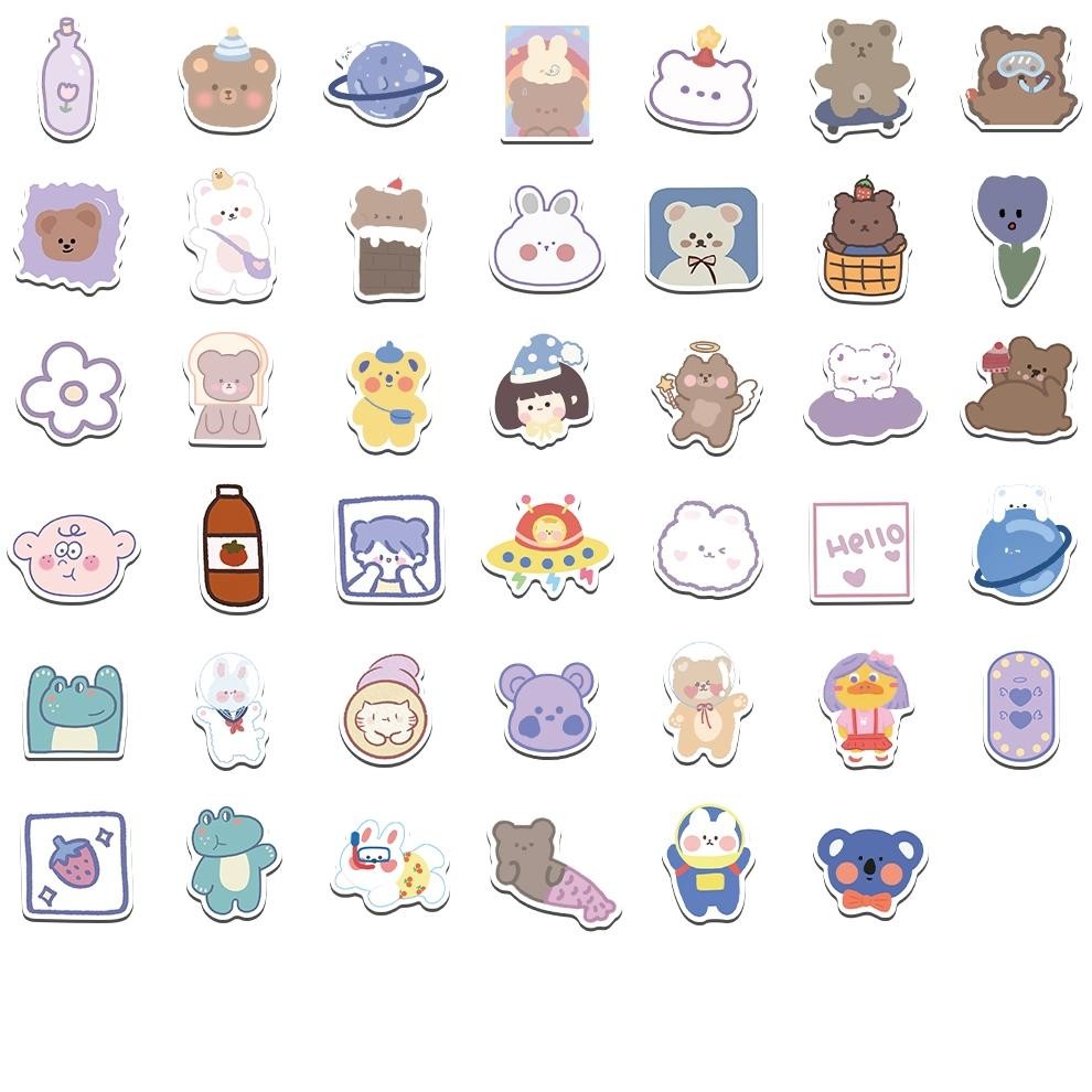 

COD Stiker Lcuc Aesthetic Kartun Stiker Pack Vinyl Waterproof- Sticker Buku Journal Koper Casing HP Gitar Laptop Helm MotorBotol Minum KOM-39