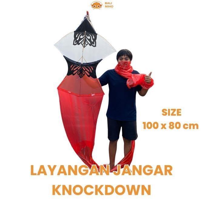 *#*#*#] Layangan Janggar Knockdown 1 meter x 80 cm - Layangan Janggan knockdown - Layangan Bali -Lay