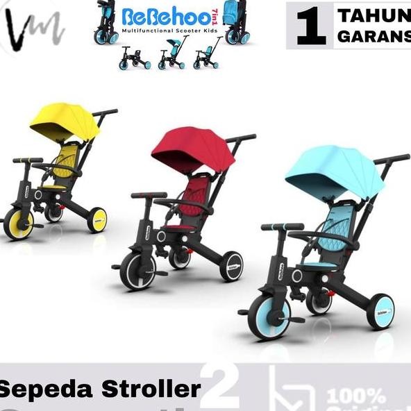 Bebehoo Stroller Bike 7In1 Tricycle Folding Strake Sepeda Lipat Anak Sepeda Dorong 7 In 1 Bebehoo Sp