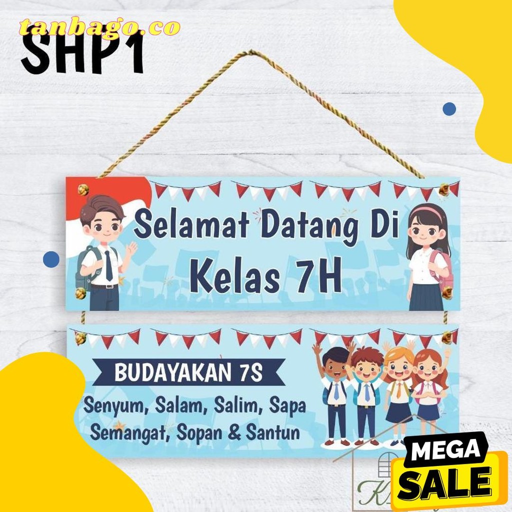 Hiasan Kelas 17 Agustusan SD SMP SMA Gantungan Pintu Custom Dekorasi Lomba Menghias