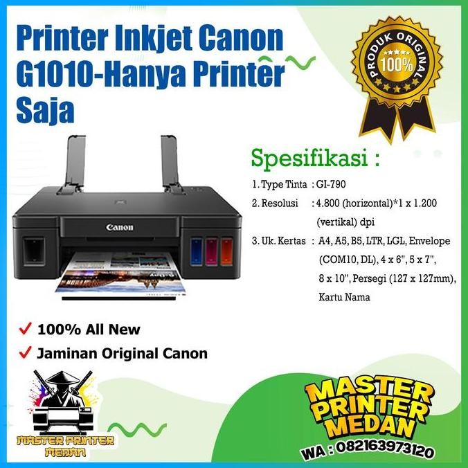 ] Printer Inkjet Canon G1010 G 1010 Pixma Ink Tank - Hanya Printer