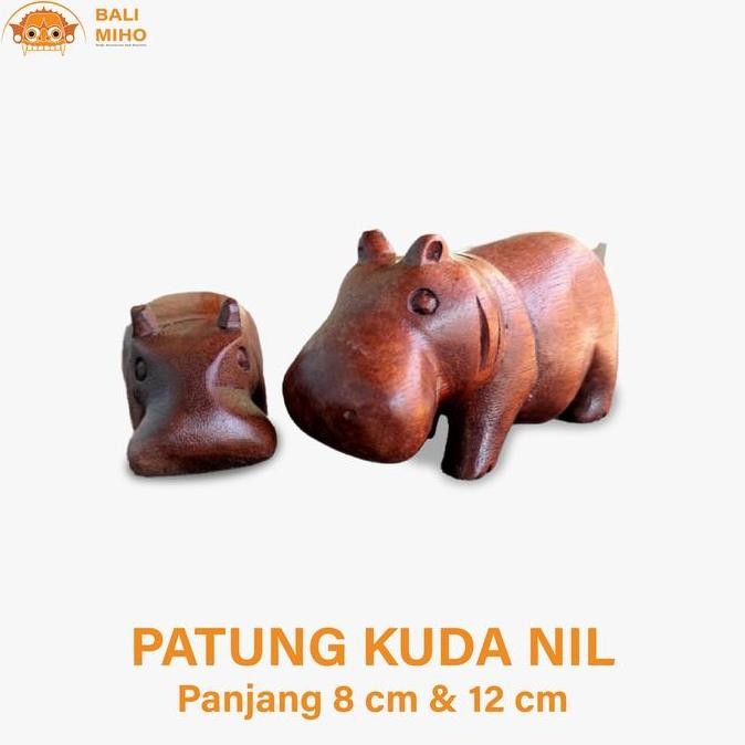 ```````] PATUNG KUDA NIL KAYU/PATUNG KUDA NIL/PATUNG UNIK/PATUNG KAYU LUCU